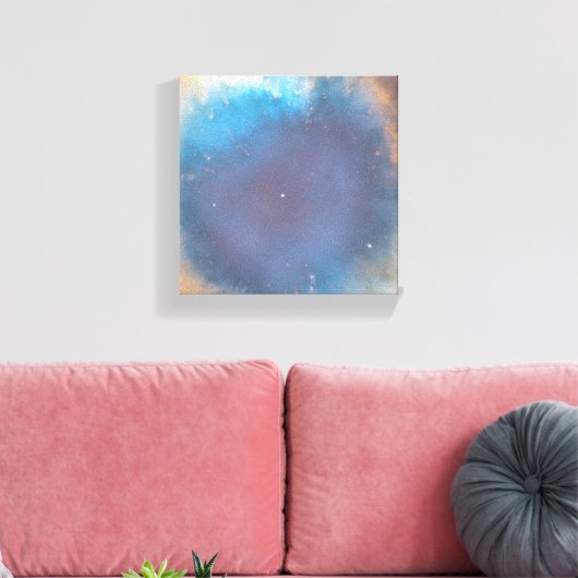 Helix Nebula's mit Augen überzogene Canvas Leinwanddruck (Insitu (Wohnzimmer))