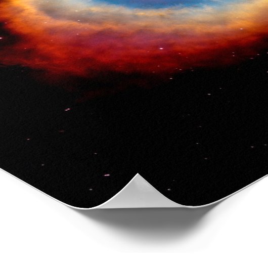 Helix Planetary Nebula NGC 7293 - Auge Gottes Poster (Ecke)