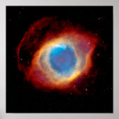 Helix Planetary Nebula NGC 7293 - Auge Gottes Poster (Vorne)