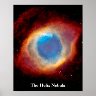 Helix Planetary Nebula NGC 7293 - Auge Gottes Poster