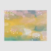 Hell abstrakt gestrichen. Gelbrosa Pinselstrich Seidenpapier (Vorderseite)