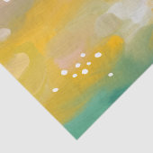Hell abstrakt gestrichen. Gelbrosa Pinselstrich Seidenpapier (Ausschnitt)