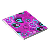 Hell, abstrakt, Magenta Notizblock (angewinkelt)