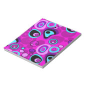 Hell, abstrakt, Magenta Notizblock (Rotiert)