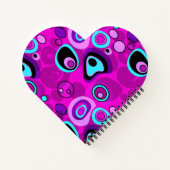 Hell, abstrakt, Magenta Notizblock (Rückseite)