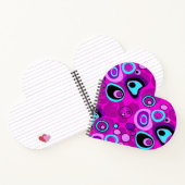 Hell, abstrakt, Magenta Notizblock (Innenseite)