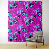 Hell, abstrakt, Magenta Wandteppich (Beispiel)