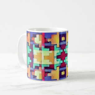 Hell Abstrakt Südwest Kaffeetasse