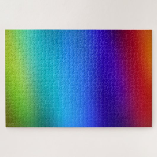 Hell Abstrakter Regenbogen Cool Minimalistischer G Puzzle (Horizontal)