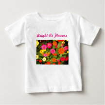 Hell als Blumen Pink Kleinkind Ruffle T-Shirt