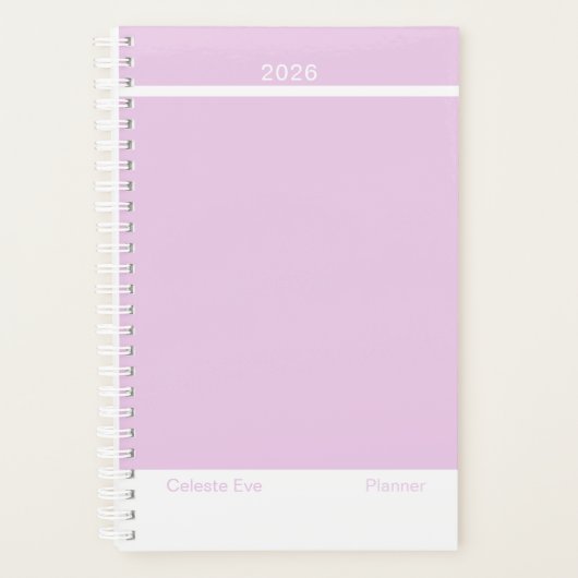 Hell Amethyst Purpur Modern Klein Planer (Vorderseite)