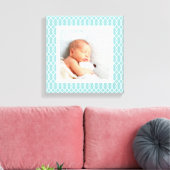 Hell Aqua | Lattice Gerahmt Foto Leinwanddruck (Insitu (Wohnzimmer))