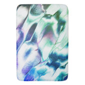 Hell aus mattem Metall, grün bis blau Badematte (Vorderseite Vertikal)