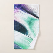 Hell aus mattem Metall, grün bis blau Badhandtuch Set (Handtuch)