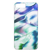 Hell aus mattem Metall, grün bis blau Case-Mate iPhone Hülle (Rückseite)