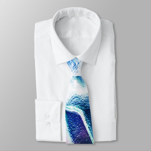 Hell aus mattem Metall, grün bis blau Krawatte (Gebunden)