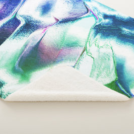 Hell aus mattem Metall, grün bis blau Sherpadecke