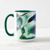 Hell aus mattem Metall, grün bis blau Tasse (Links)