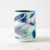 Hell aus mattem Metall, grün bis blau Tasse (Zentrum)