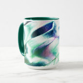 Hell aus mattem Metall, grün bis blau Tasse (Vorderseite Links)