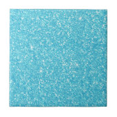 Hell Baby Blue Imitats Glitzer Fliese (Vorderseite)