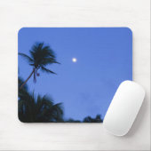 Hell beleuchteter Mond, Silhouette der Mousepad (Mit Mouse)