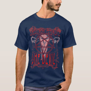 Hell Bent Feminist She Devil Uterus T-Shirt