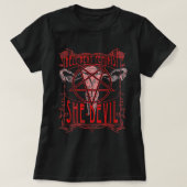 Hell Bent Feminist She Devil Uterus T-Shirt (Design vorne)