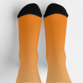 Hell- bis Dunkelorange Farbverlauf Socken (Oben)