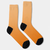 Hell- bis Dunkelorange Farbverlauf Socken (Rechts)