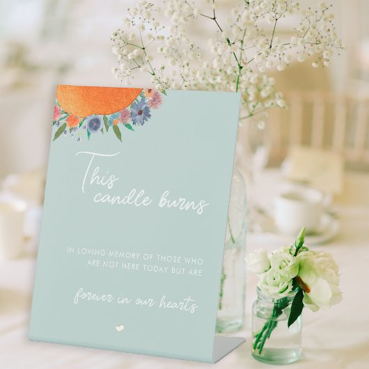 Hell blau diese Kerze brennt in der liebenden Erin Sockelschild