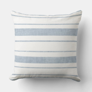 Hell blaue Linie Muster Kissen