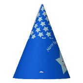 Hell Blue Celebration Star Custom Party Hat Partyhütchen (Links)