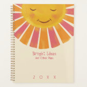 Hell, Boho Sunshine, Niedlich jährlich Planer (Vorderseite)
