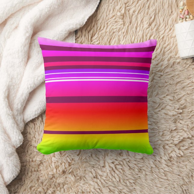Hell bunt gestreift kissen (Decke)