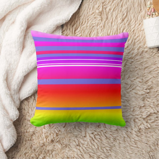 Hell bunt gestreift kissen (Decke)