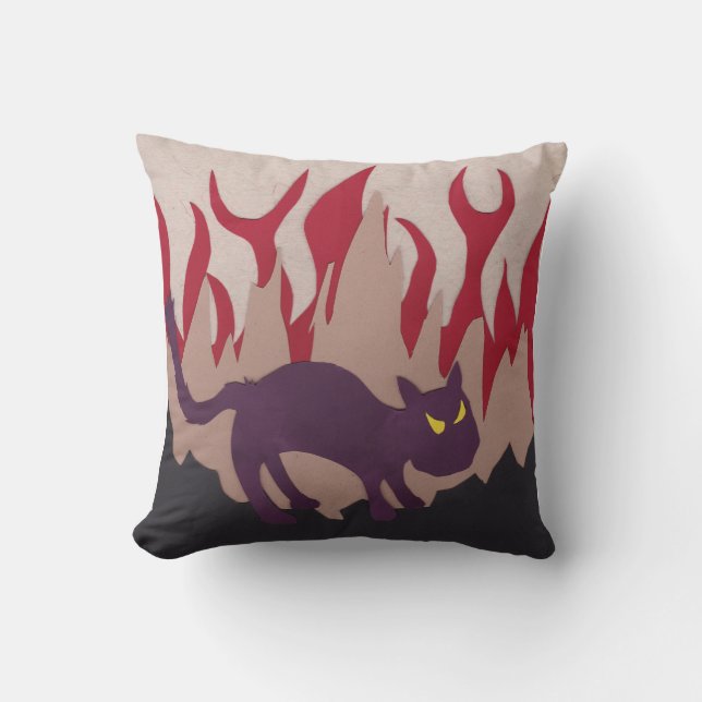 Hell Cat Pillow Kissen (Vorderseite)