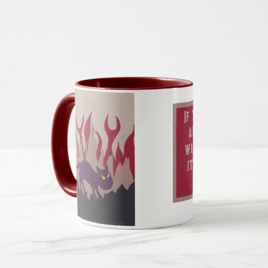 Hell Cat Tasse (Vorderseite Links)