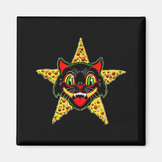 Hell Cat Zza Vintage New Magnet (Vorne)