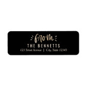 Hell Days EDITABLE FARBURLAUB-Adressetikett (Vorne)