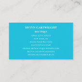 Hell-Dunkel-Wirbel mit Gold-Leaf Moderne Kunst Visitenkarte (Rückseite)