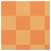 Hell Dunkles Orangenes Karomuster Design  Stoff (Nahaufnahme)