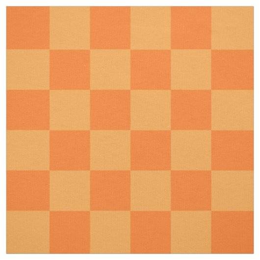 Hell Dunkles Orangenes Karomuster Design  Stoff (Muster)