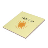 Hell es auf, gelb. fliese (Seite)