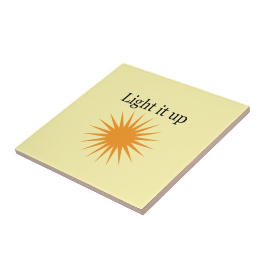 Hell es auf, gelb. fliese (Seite)