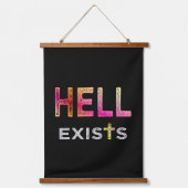 Hell existiert wandteppich mit holzrahmen (Vorderseite)