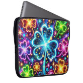 HELL FARBEN NEON SEHEN IRISCHE KLEEBLÄTTER LAPTOPSCHUTZHÜLLE (Vorne Rechts)