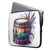 HELL FARBENE MARDI GRAS THEMA DRUM LAPTOPSCHUTZHÜLLE (Vorderseite Links)