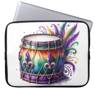 HELL FARBENE MARDI GRAS THEMA DRUM LAPTOPSCHUTZHÜLLE