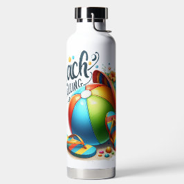 HELL FARBENE STRANDBALLS HATTEN FLÜSSIGKEITEN TRINKFLASCHE